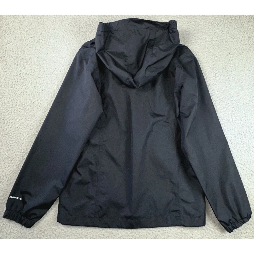 Eddie Bauer Watertight Rain Jacket Kid L 12 Navy Blue Hooded Lightweight Outdoor